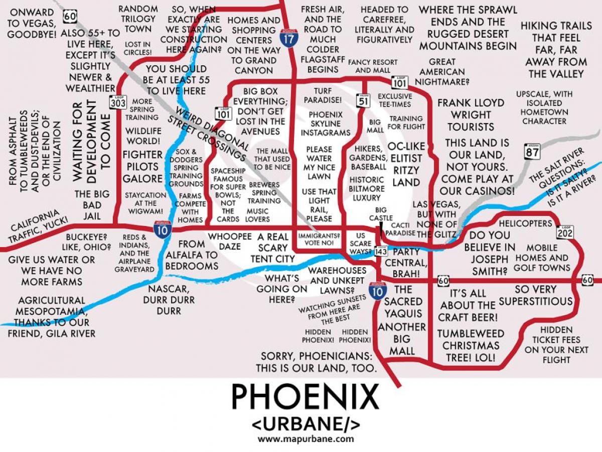 Phoenix kvarterer kort