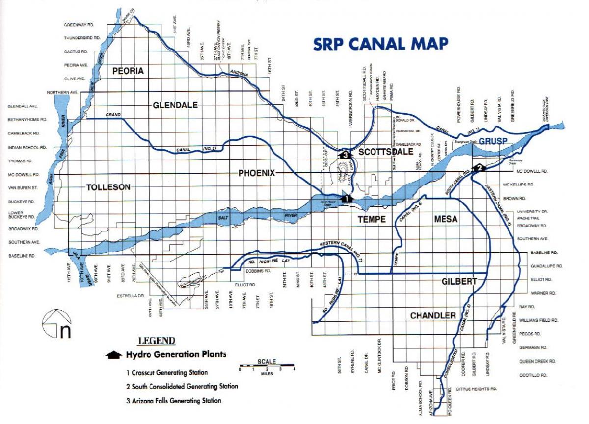 Phoenix kanalsystem kort